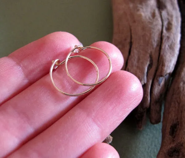 Small Gold Everyday Hoop Earrings