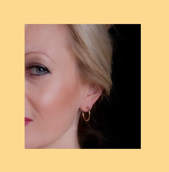 Small Gold Everyday Hoop Earrings