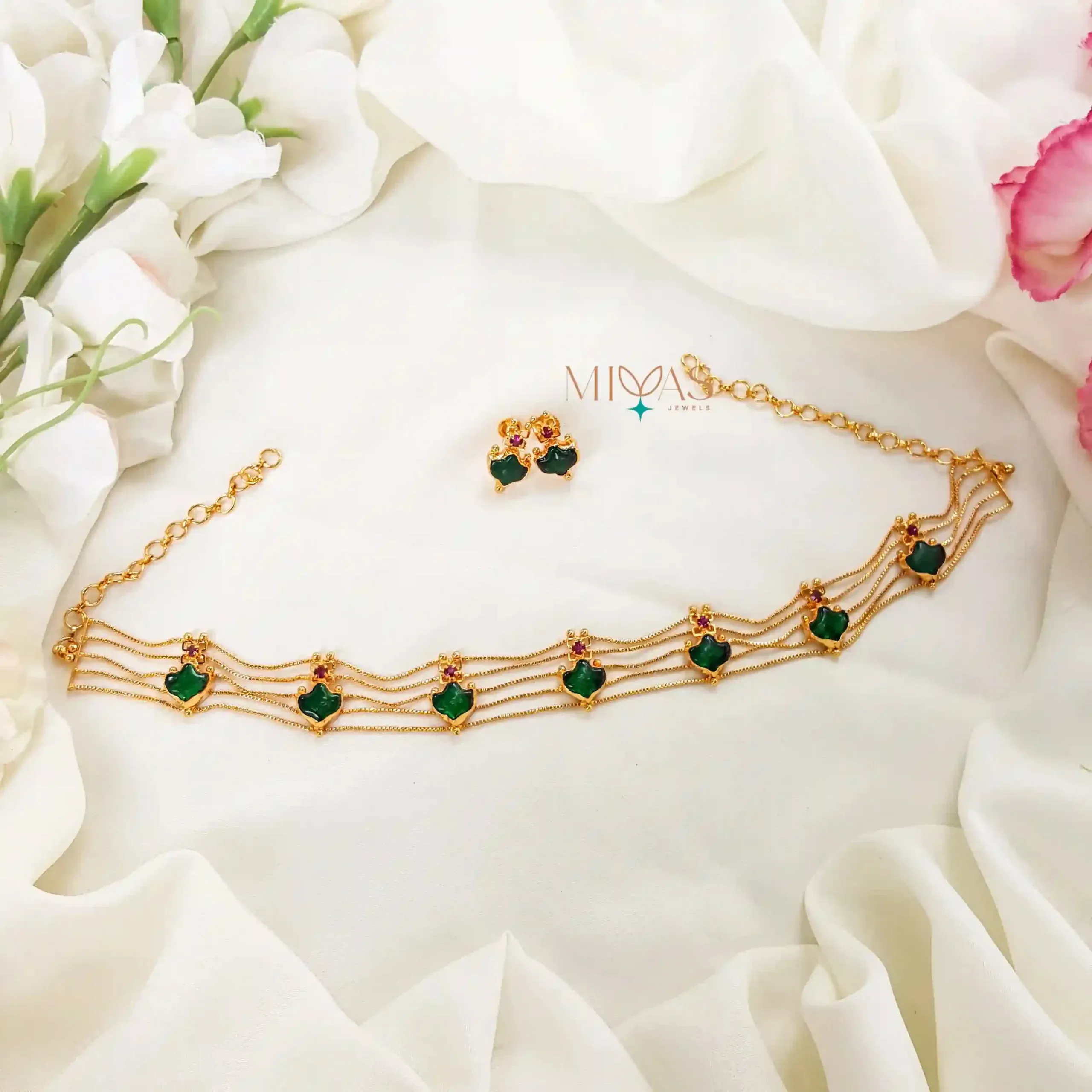 Stylish 5 Layer Palakka Choker