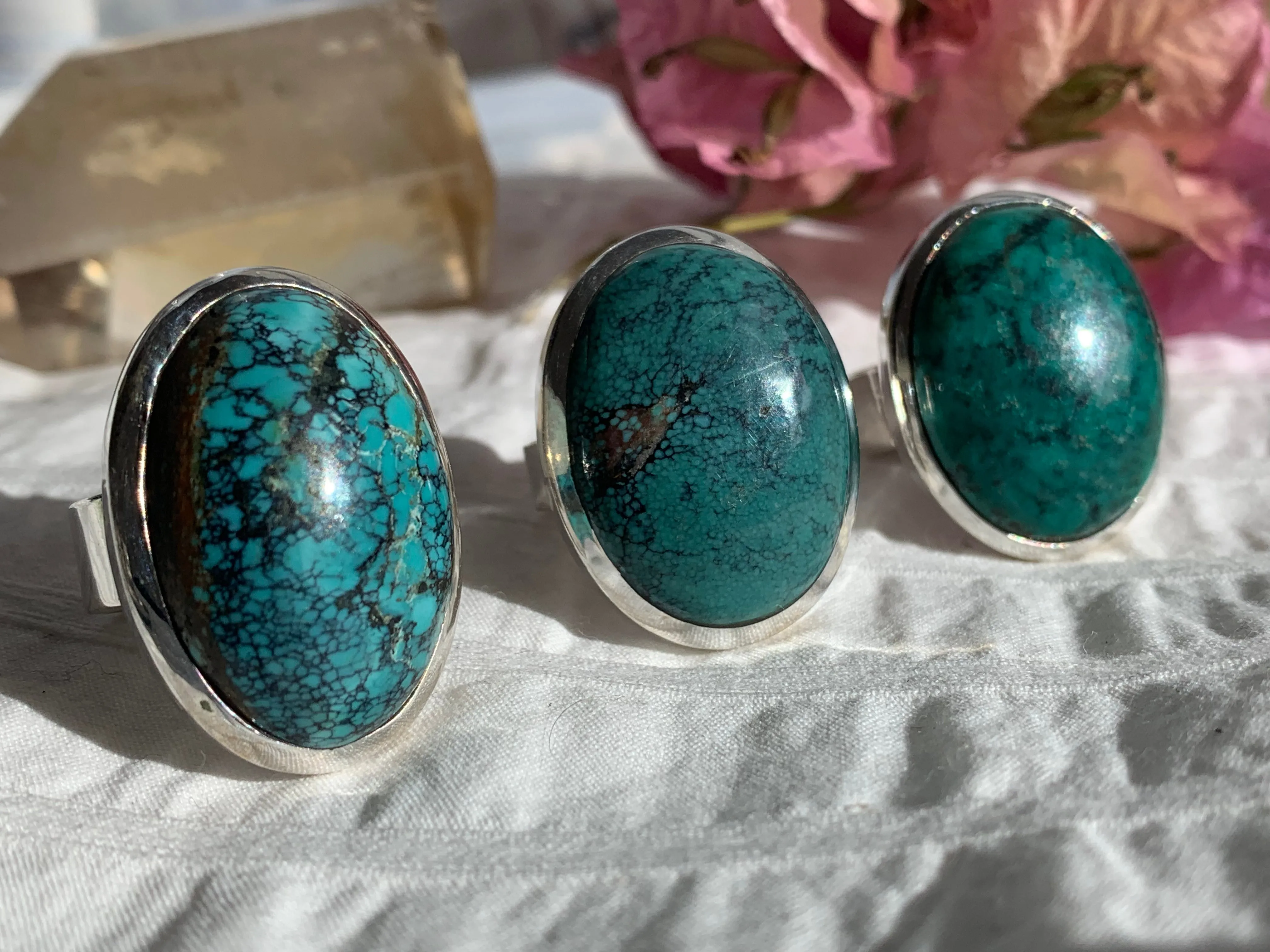 Tibetan Turquoise Naevia Ring - Large Oval