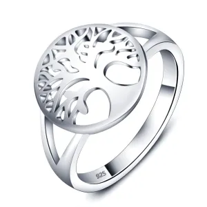 Tree of Life Classic Accessories 925 Sterling Silver Rings For Women New Fashion Rings