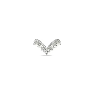 V-Shaped Diamond Ring