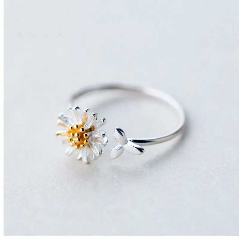 Vintage Geometric Daisy Rings - Trendy Women's Jewelry