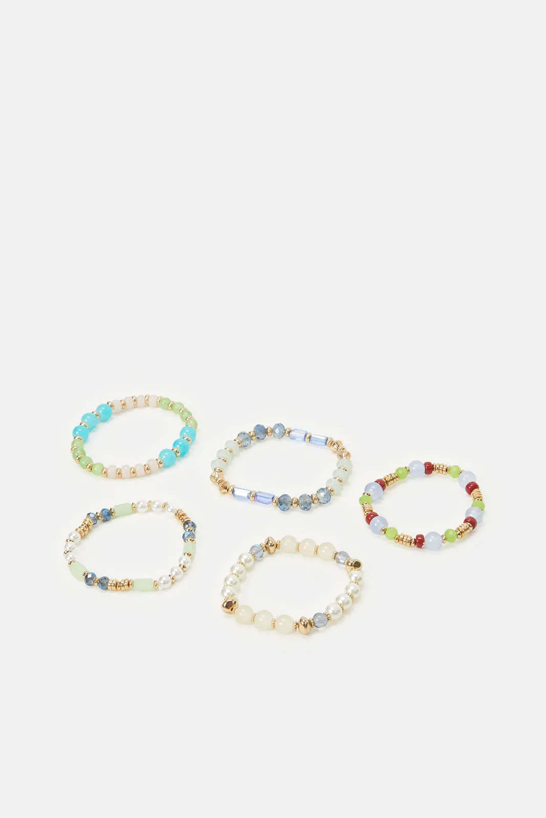 Women Assorted Embellished Bracelet Set (5 Piece)