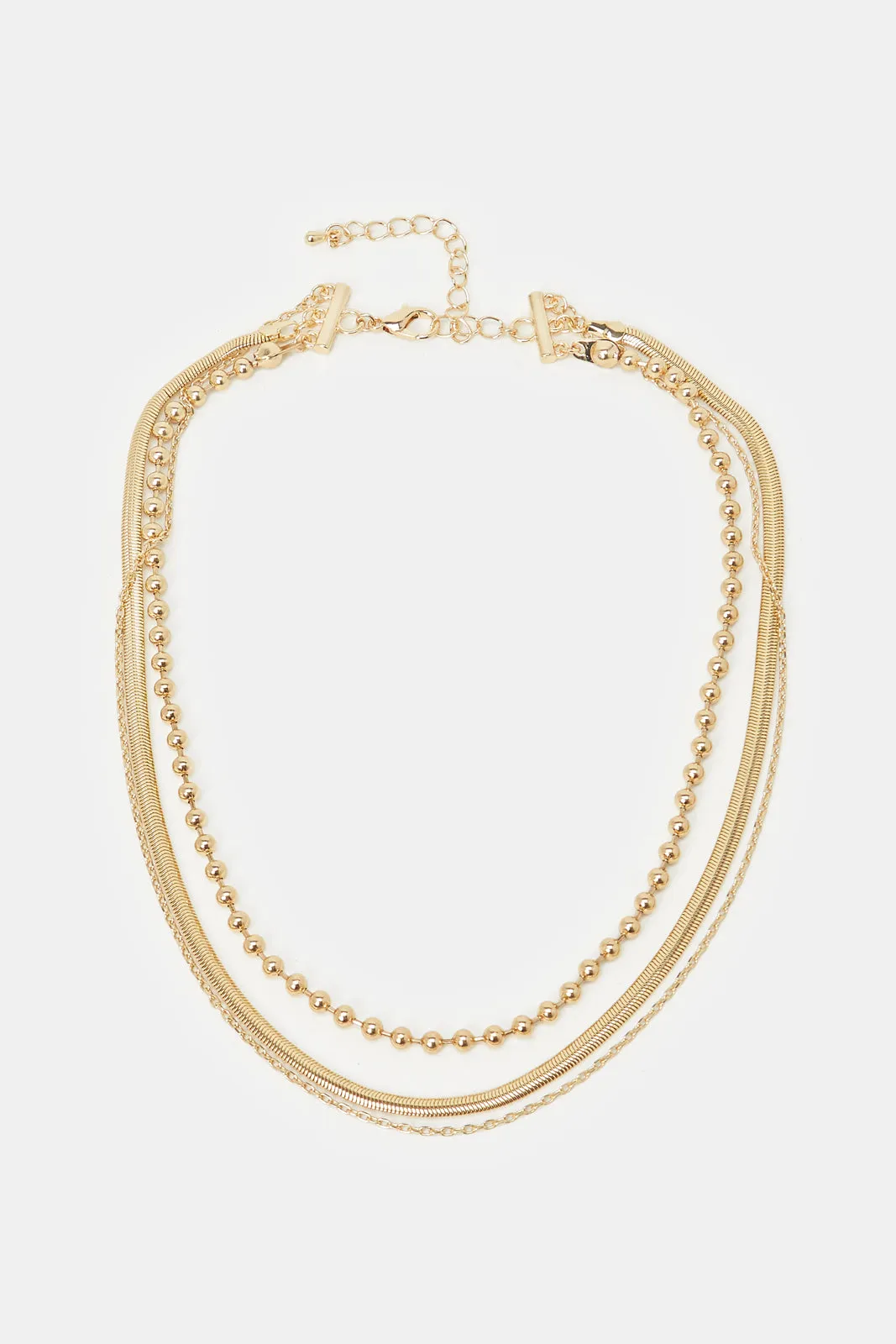 Women Gold Layered Necklace